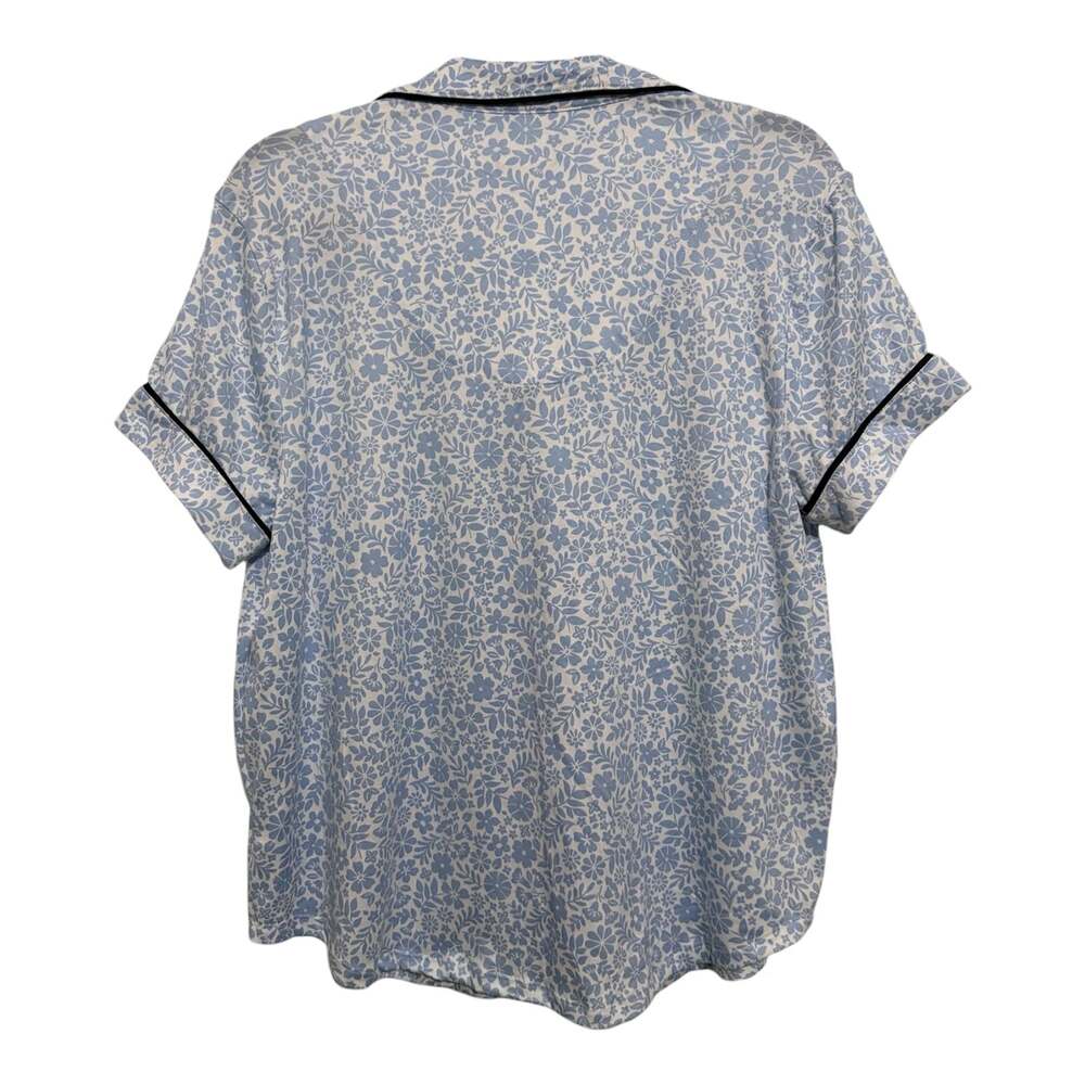 Size Large Kate Spade Ditsy Floral 2-Piece Short Sleeve Capri Pajama Set - Picture 3 of 5